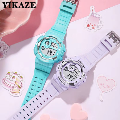 Kids Watches Fashion Luminous Waterproof Alarm Clock Watches Boys and Girls Student Smart Electronic Watch Gift