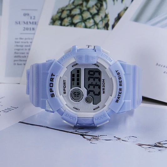 Kids Watches Fashion Luminous Waterproof Alarm Clock Watches Boys and Girls Student Smart Electronic Watch Gift