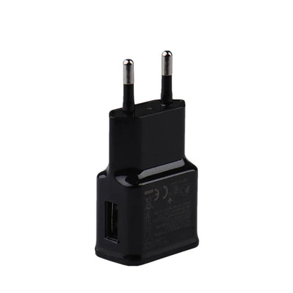 Dual USB Plug Power Supply Charger 5V 2A Universal Fast Charging Adapter US EU Plug Travel Portable Dual Power Adapter for Phone