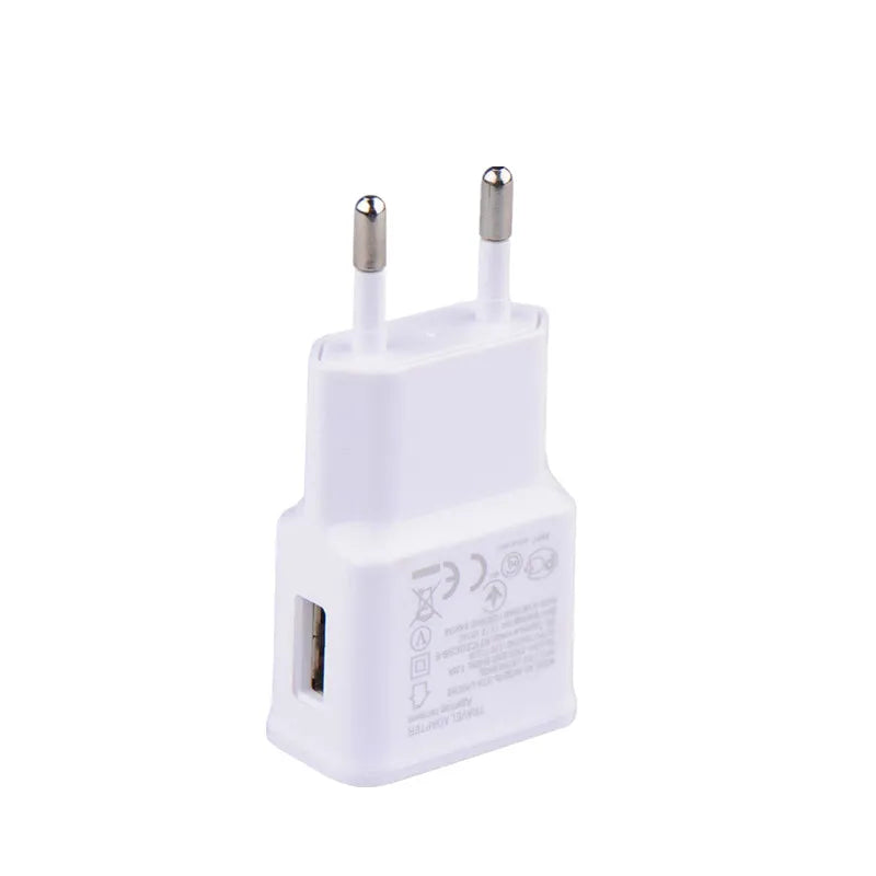 Dual USB Plug Power Supply Charger 5V 2A Universal Fast Charging Adapter US EU Plug Travel Portable Dual Power Adapter for Phone
