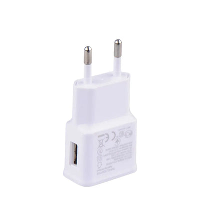 Dual USB Plug Power Supply Charger 5V 2A Universal Fast Charging Adapter US EU Plug Travel Portable Dual Power Adapter for Phone