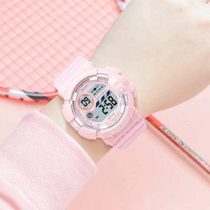 Kids Watches Fashion Luminous Waterproof Alarm Clock Watches Boys and Girls Student Smart Electronic Watch Gift