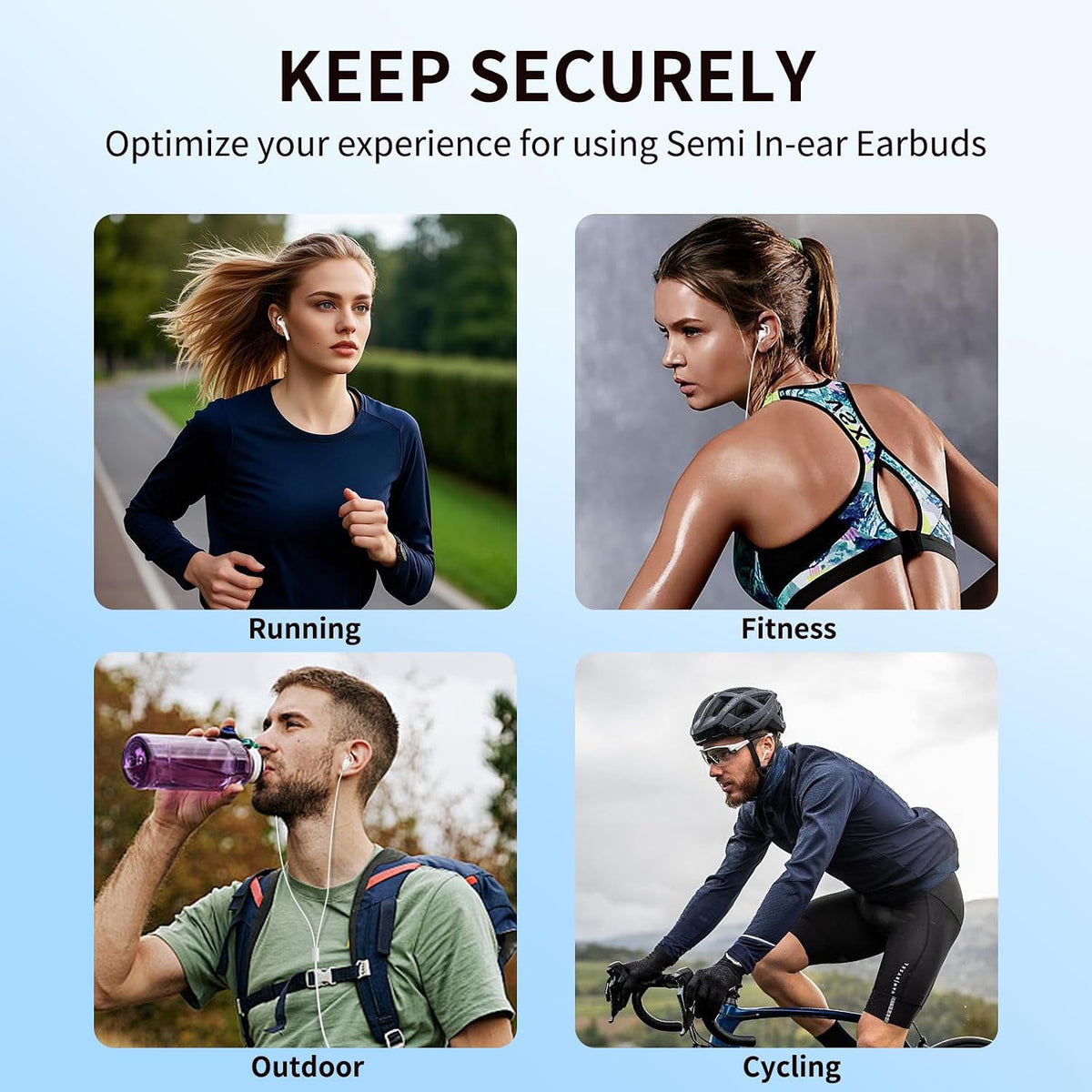 Earbuds Covers/Caps with Hook for Earpods, Soft Silicone Earplugs