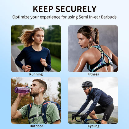 Earbuds Covers/Caps with Hook for Earpods, Soft Silicone Earplugs