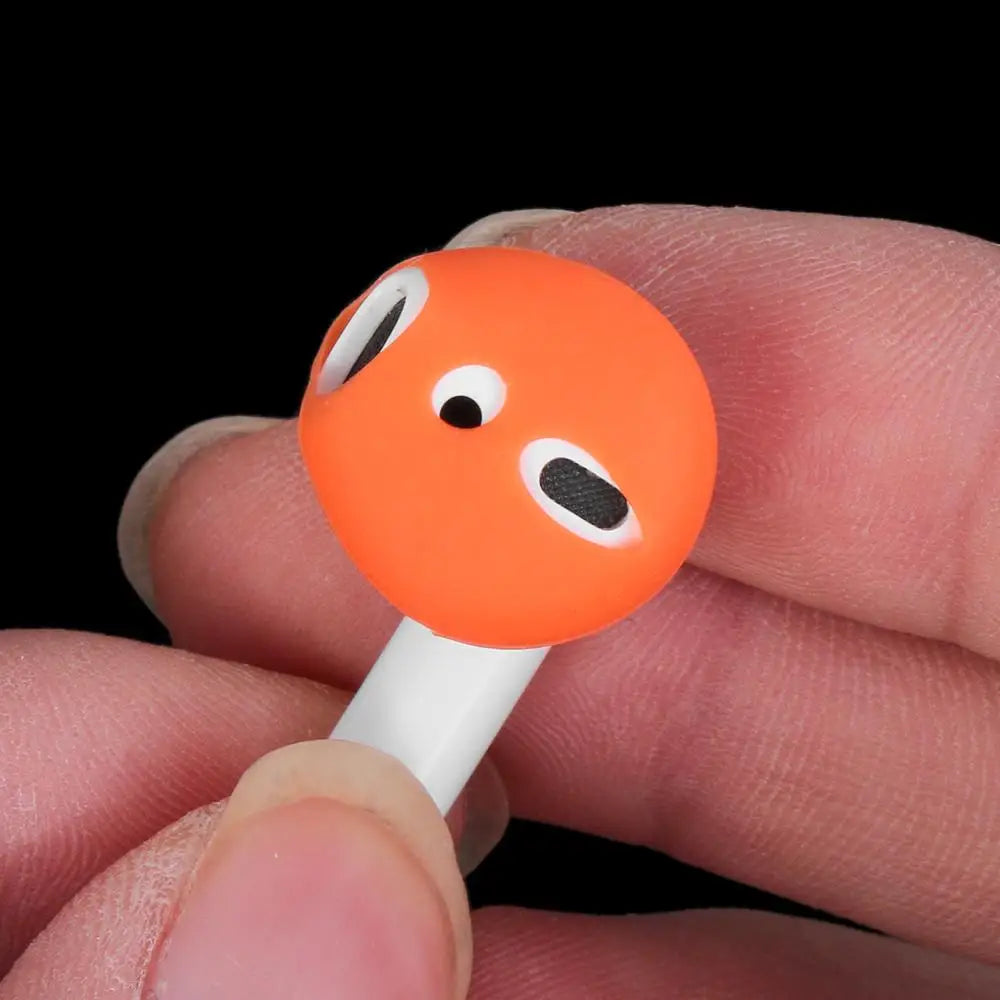 1 Pairs Silicone Antislip Earphone Earbuds Tips Ultra Thin Cover for Airpods Apple Earpods