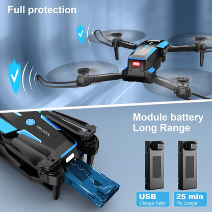 Drone with 1080P Camera - Foldable Remote Control RC Quadcopter FPV Drone
