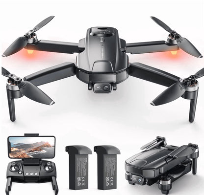 Drones with Camera for Adults 4K,  WF31 GPS Foldable Quadcopter for Beginners with Brushless Motor, 2 Batteries for 50 Min Flight Time, Black