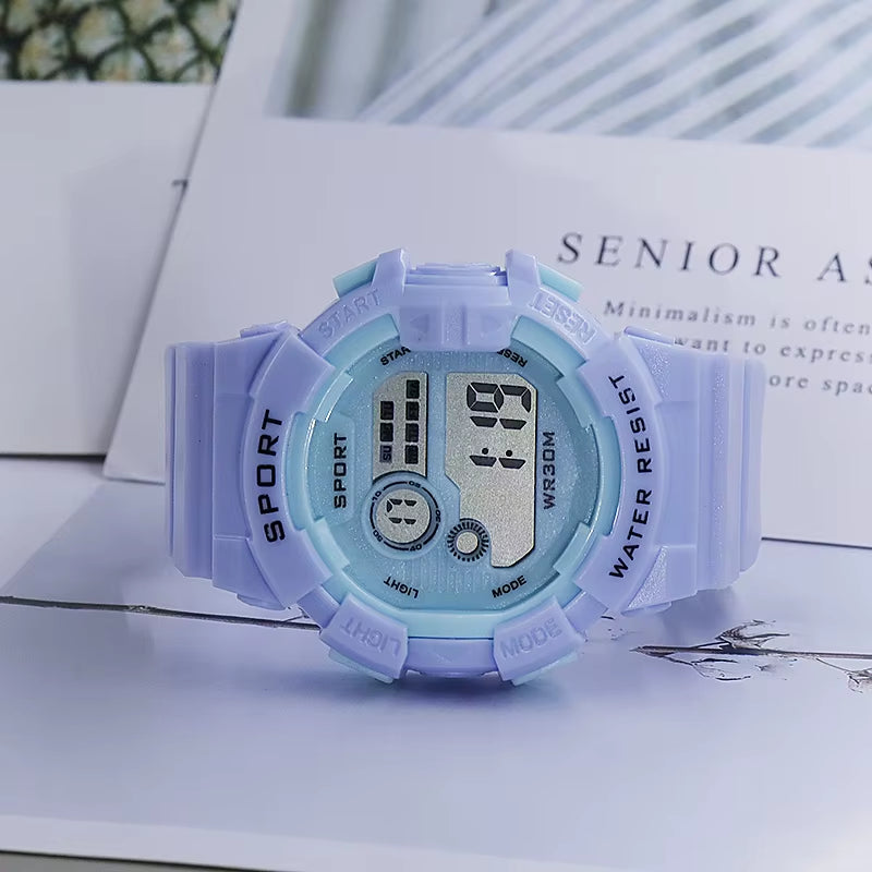 Kids Watches Fashion Luminous Waterproof Alarm Clock Watches Boys and Girls Student Smart Electronic Watch Gift