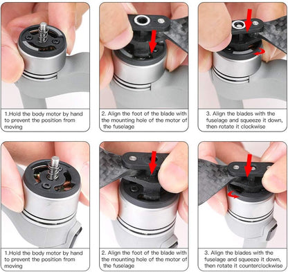 Replacement Quick Release Foldable Drone Propellers for Mavic Air 2