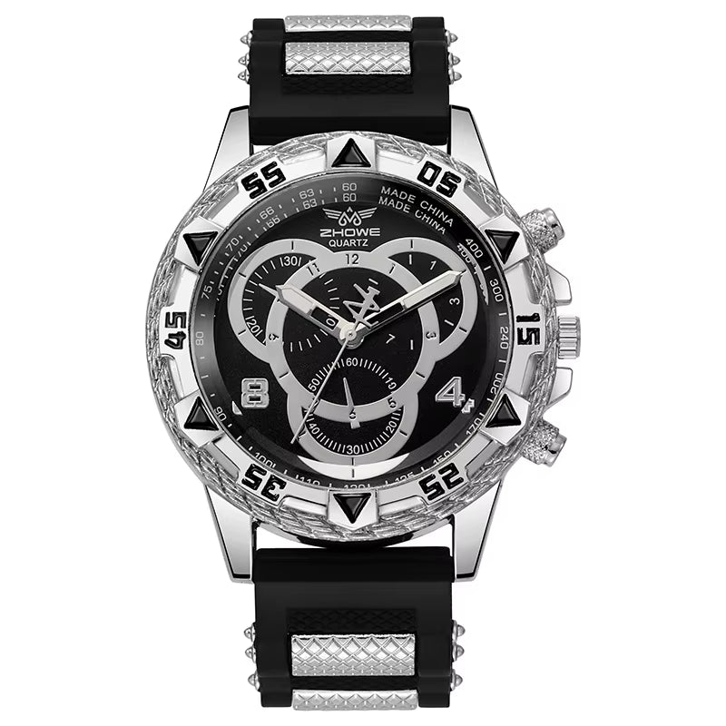 Men’S Watch Fashion Silicone Band Analog Quartz Wrist Watch Man Sports Watches