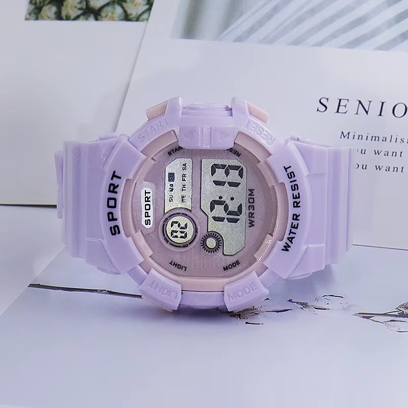 Kids Watches Fashion Luminous Waterproof Alarm Clock Watches Boys and Girls Student Smart Electronic Watch Gift
