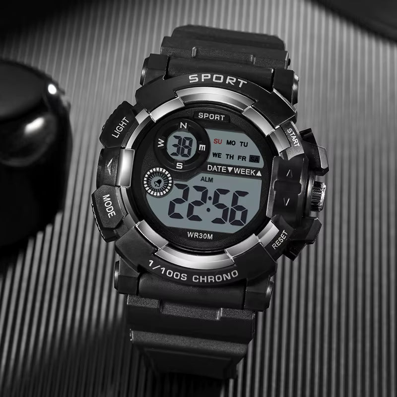 Kids Watches Fashion Luminous Waterproof Alarm Clock Watches Boys and Girls Student Smart Electronic Watch Gift