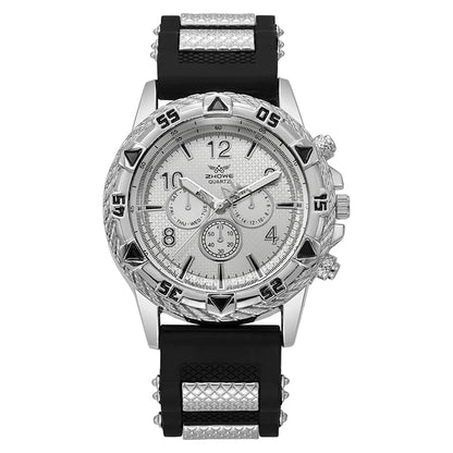 Fashion Sports Style Silicone Men'S Watch Casual Wrist Watch