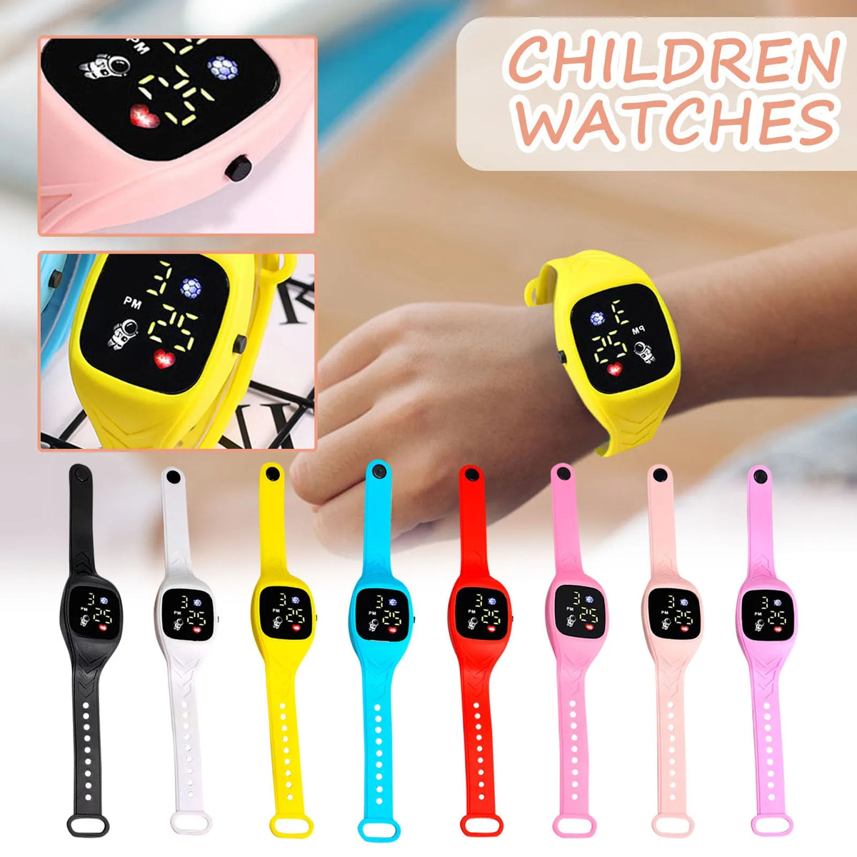 Electronic Watch Waterproof Sport Watch Silicone Bracelet Watch Led Touchscreen Digital Watch Child Wrist Watch Birthday Gift