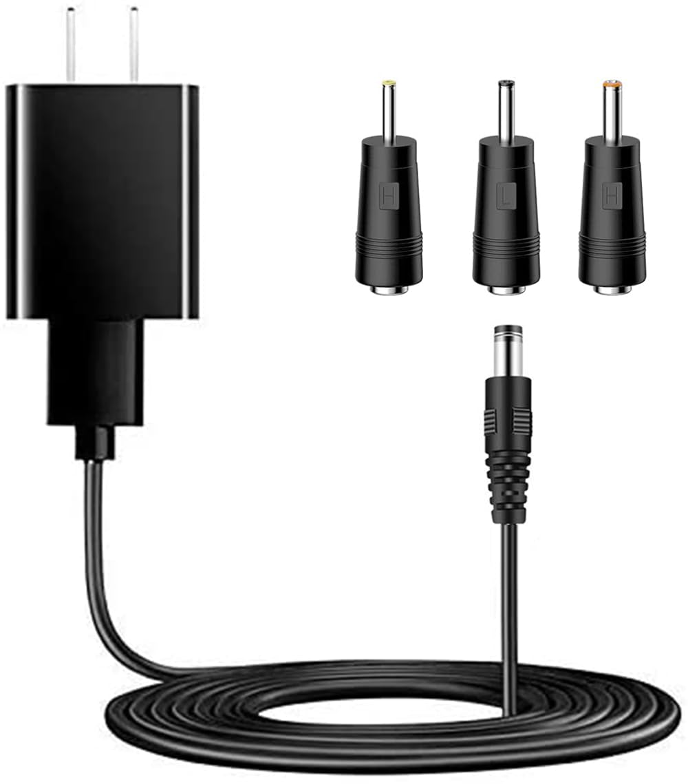 Moon Lamp Charger, USB AC Adapter Charger Cable Cord Compatible for Brightworld/Logrotate/Mydethun LED 3D Moon Lamp, Black